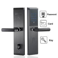 smart electronic password door lock digital touch screen combination door lock keyless 13 56mhz key card door lock for home