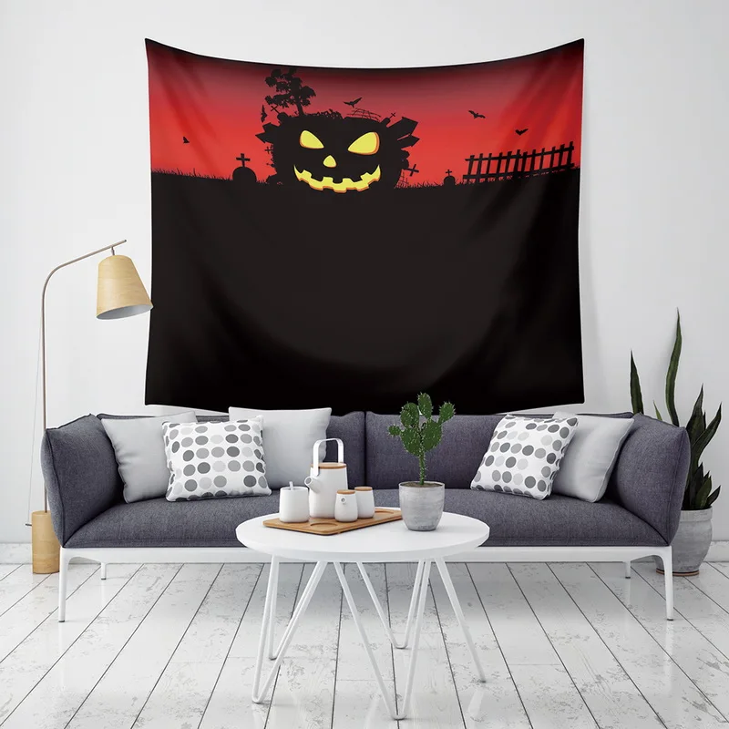 1 шт. полиэстер Хэллоуин украшения 2019 новый дизайн искусство настенные гобелены