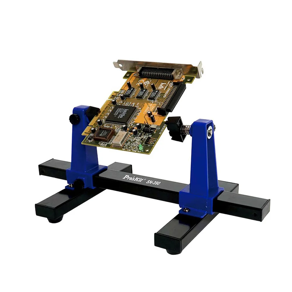Pro'sKit SN-390 PCB Регулируемый паяльный зажим держатель подставка зажим инструмент для калибровки вращение на 360 градусов