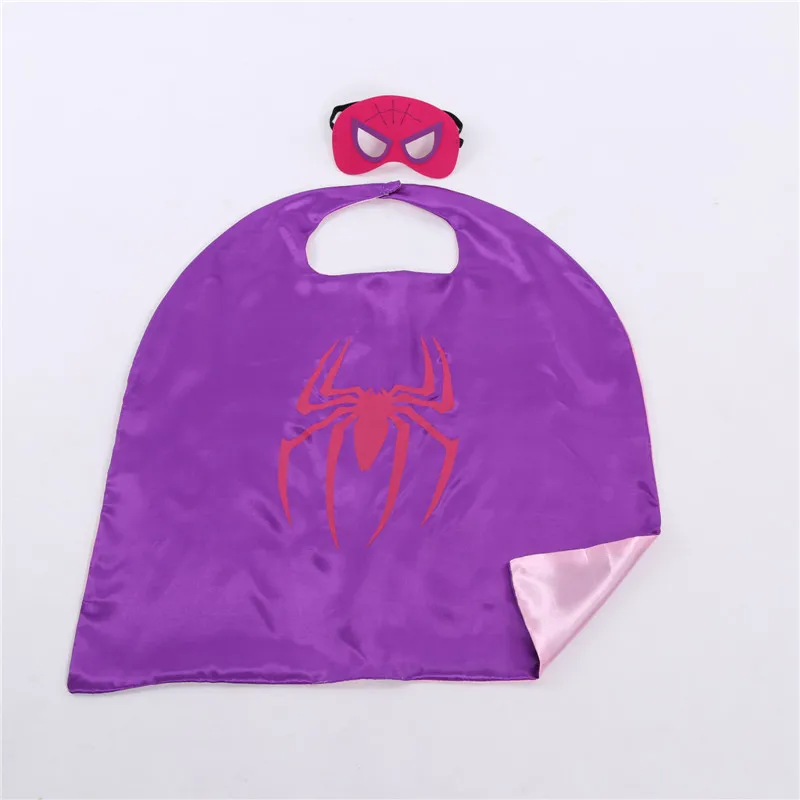 Детские накидки и маски Двухслойный Костюм Супергероя человека паука для детей