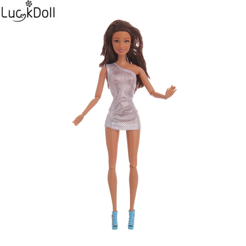 

Платье LUCKDOLL для вечеринки, 5 цветов, аксессуары для одежды, для кукол