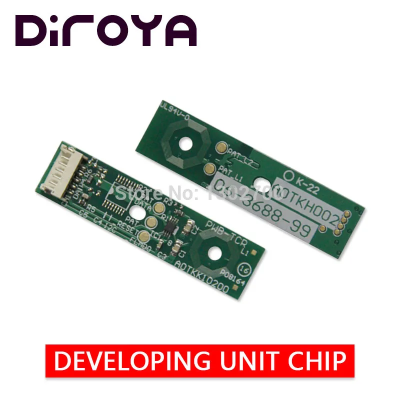 

4PCS DV-512 DV512 K C M Y developing unit chip for Konica Minolta Bizhub C221 C281 C7122 C7128 C 221 281 7122 7128 printer reset