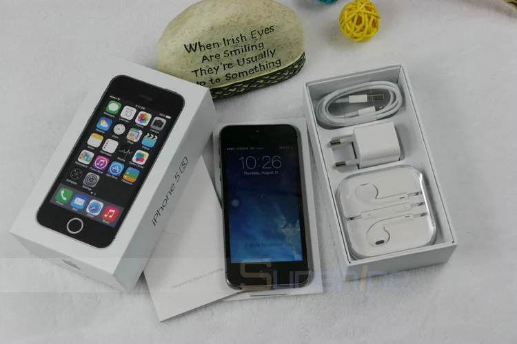 Apple iPhone 5S Оригинальные Сотовые телефоны двухъядерный 4 "ips б/у телефон 8MP 1080 P