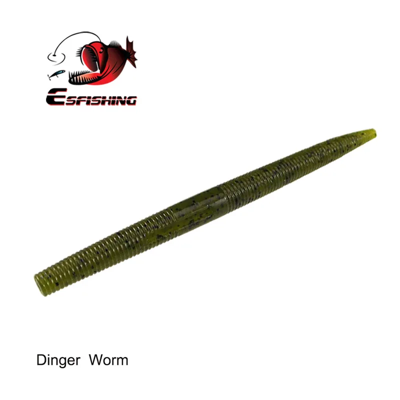 ESFISHING рыболовные приманки Sea Dinger Worm 140 мм 8 г 10 шт. приманка для джиггинга Мягкая