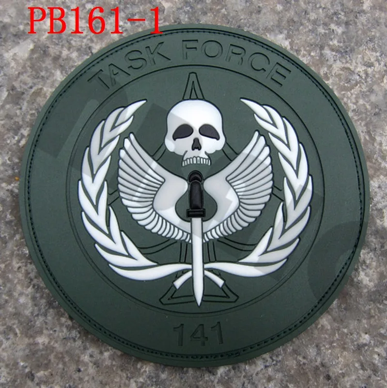 PB161 Green 3D ПВХ патч 10 см черный Ops TASK FORCE 141 Резиновый патч - Цвет: PB161 Green