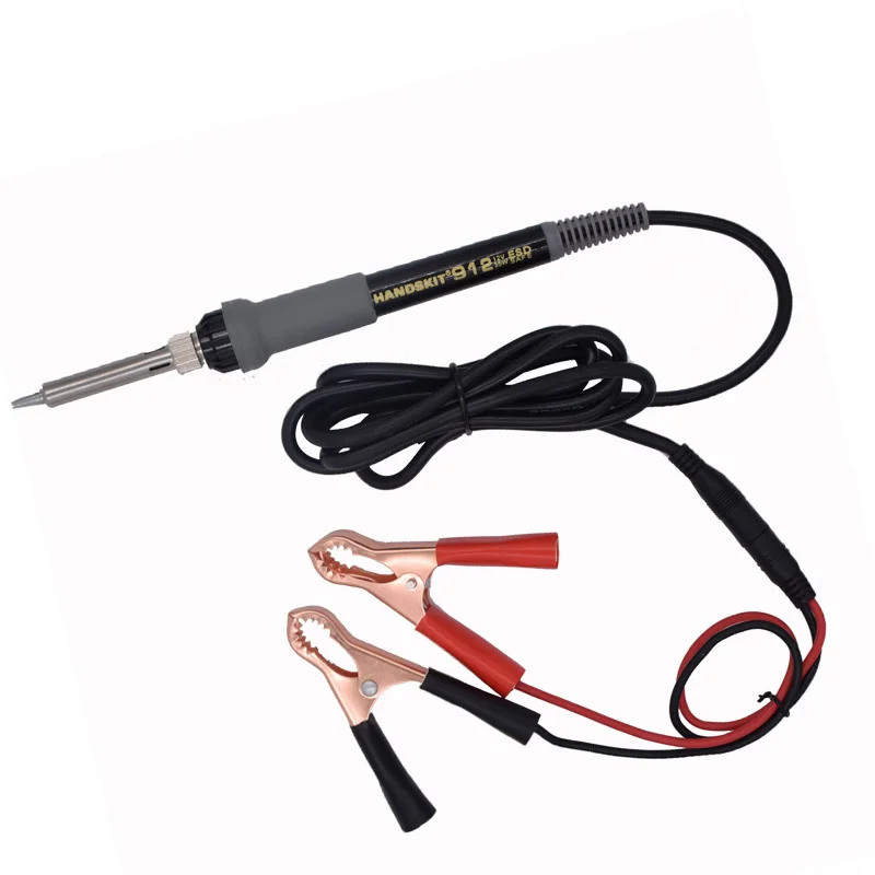 Handskit DC12V/35 Вт автомобильный аккумулятор низкого напряжения Электрический паяльник головка клип портативный паяльник Инструменты для ремонта автомобиля - Цвет: as picture