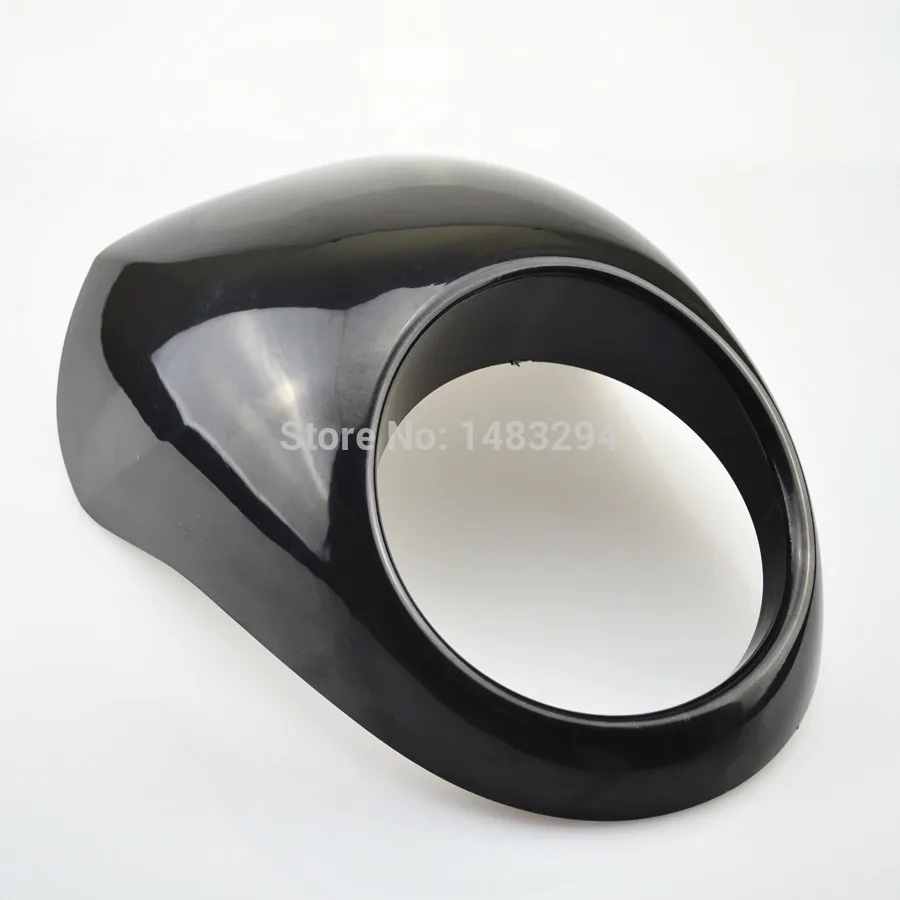 Черная защитная маска для передней вилки фары подходит HD Sportster Dyna FX/XL 883 883L|front