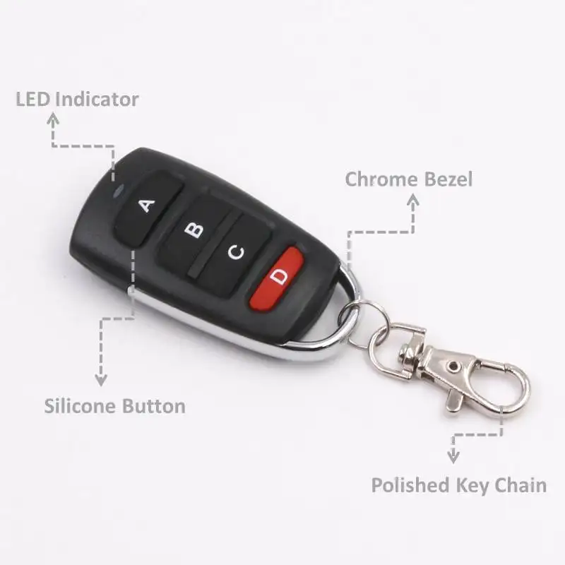 2 канальный беспроводной Радиочастотный пульт дистанционного управления 433 МГц