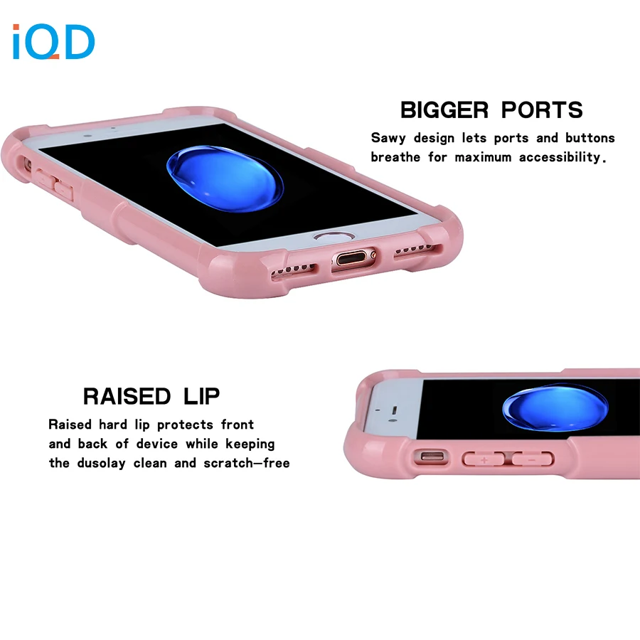 IQD чехол для Apple iPhone 7 акриловый жесткий с защитой от царапин защитный бампер 8 plus