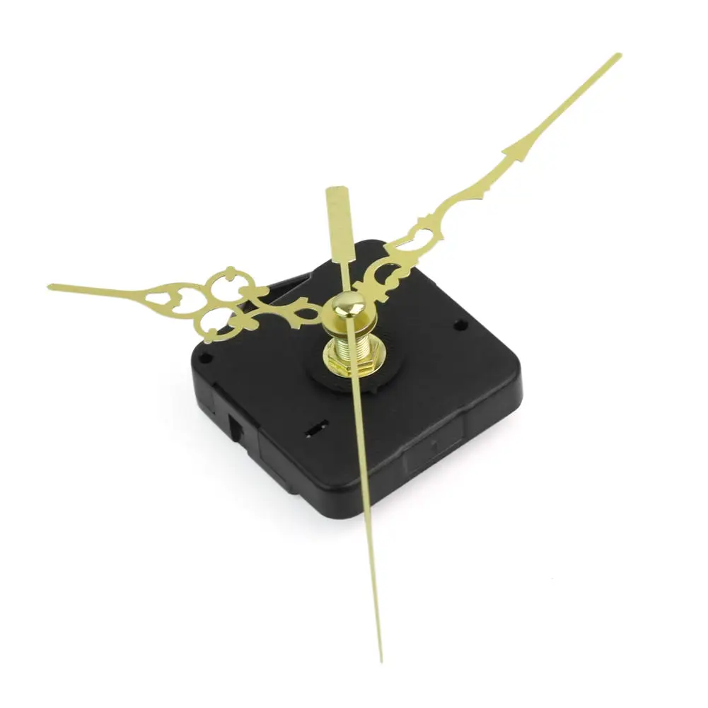 Quartz Clock Movement Spindle Mechanism Repair DIY Tool + Three Gold Hands Black+Yellow | Parts &amp Accessories
