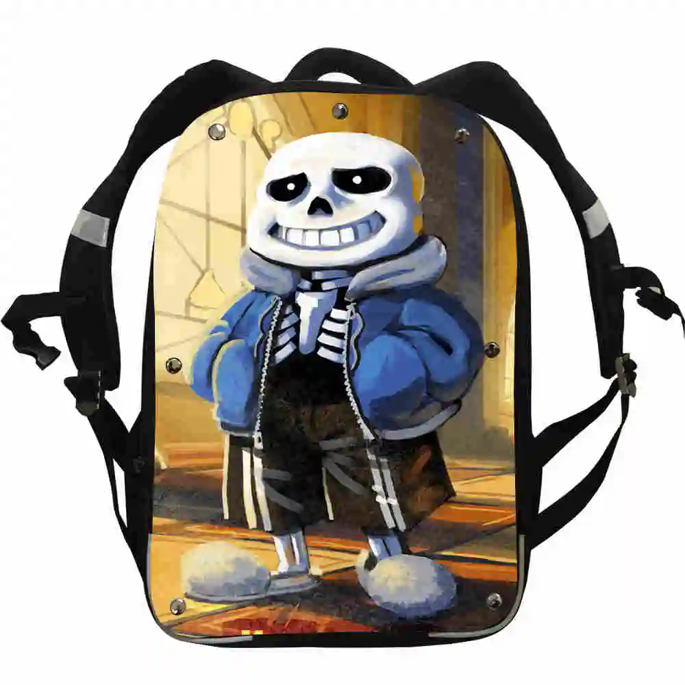 Undertale Pokemon FNAF Sans UT аниме-рюкзаки Zomebie Horse для мальчиков и девочек-подростков школьные сумки Mochila Bolsa ланч-пенал - Цвет: Y