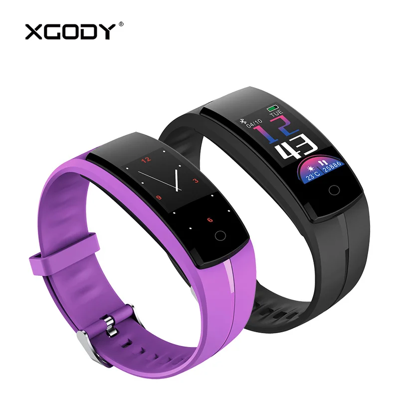 XGODY SQ100 умный Браслет IP67 Водонепроницаемый Шагомер монитор сердечного ритма