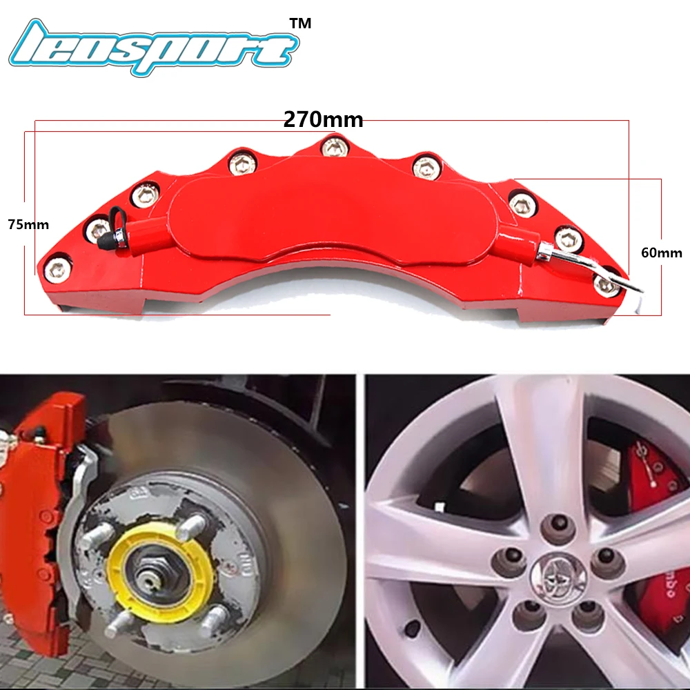Leosport-2Pcs/лот тормозной суппорт крышка украшения крышка для 14-19 дюймов колеса ABS пластик без логотипа