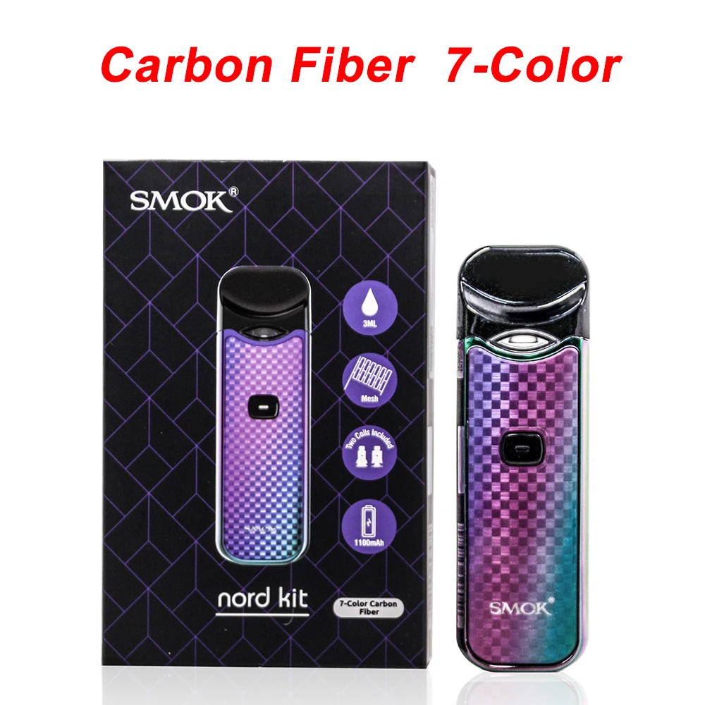 SMOK Nord комплект из углеродного волокна Pod Vape керамическая сетка спиральная