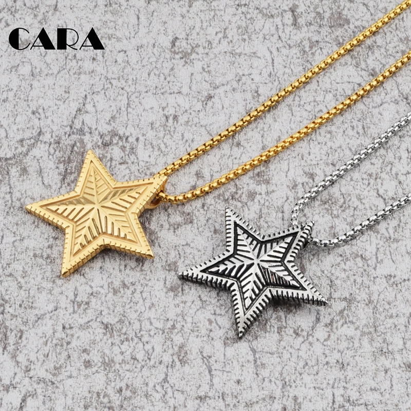 Новое поступление 2019 мужское винтажное модное ожерелье в стиле панк 5 точек