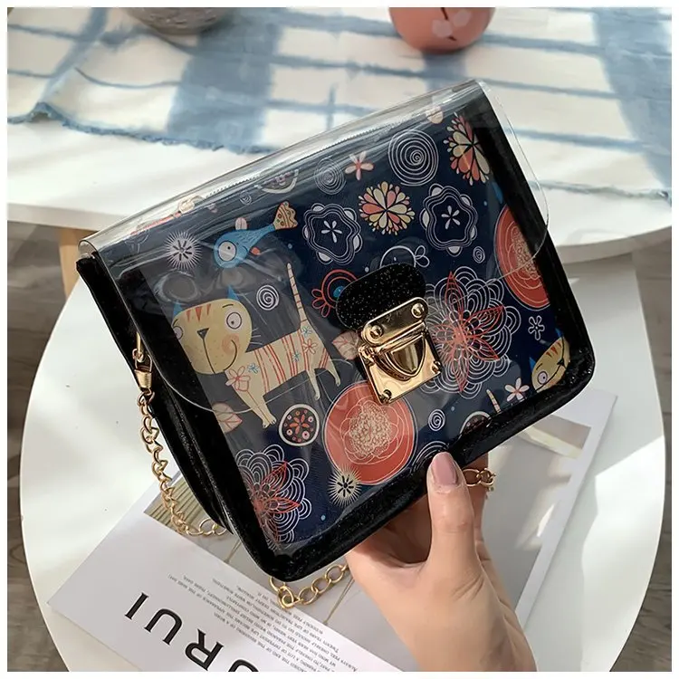 Прозрачная сумка женская из ПВХ с высоким проникновением для шопинга пляжа на