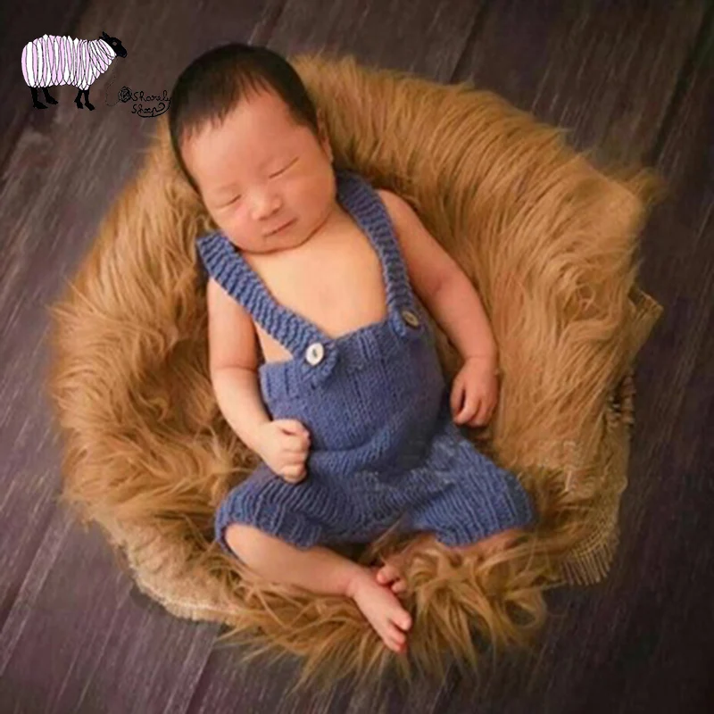 Одеяло из искусственного меха для фотосъемки новорожденных 50 х85