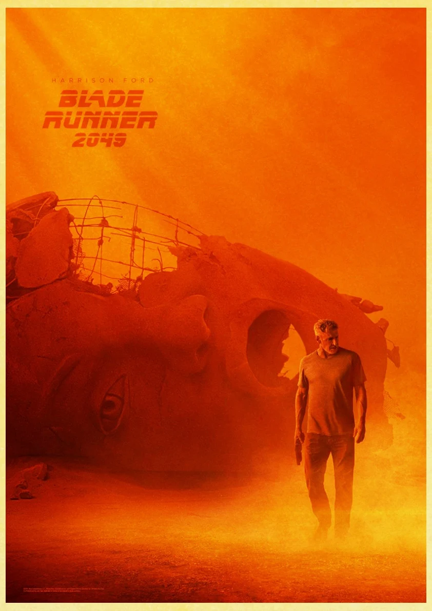E089 Фильм Blade Runner 2049 Ретро плакат печать высокого качества стикер стены гостиной домашний декор крафт-бумага бар стикер стены - Цвет: E089
