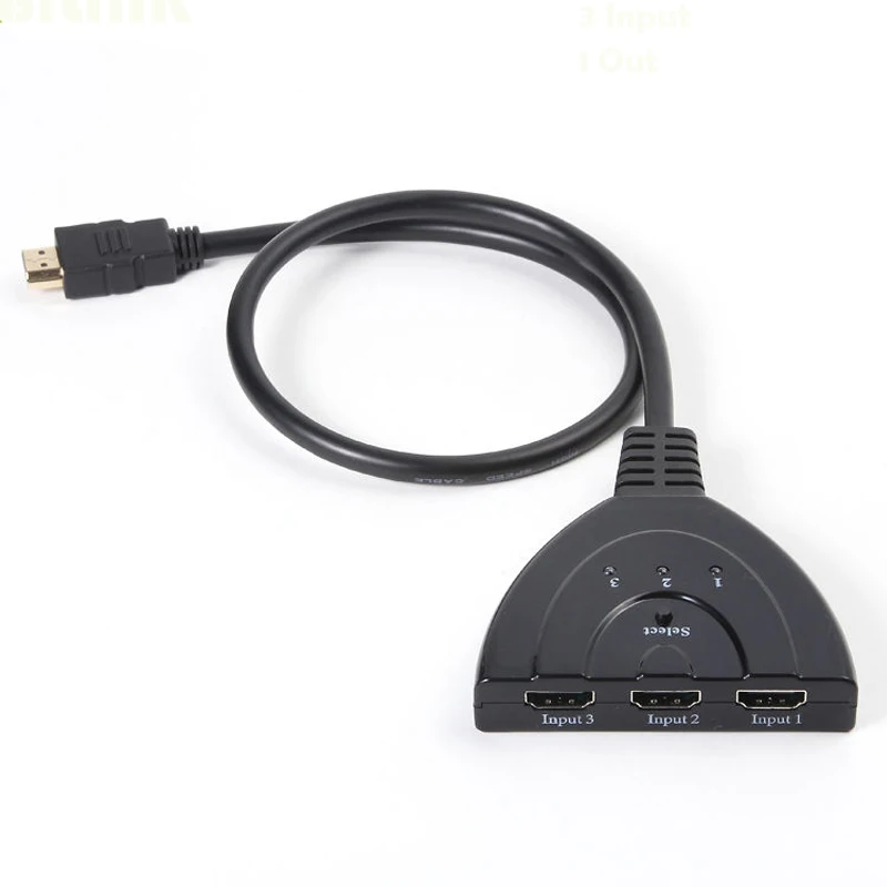 Высокое качество HDMI HUB 3 в 1 Порты и разъёмы HDMI переходник Кабель HD1080P 3D HDMI переключатель сплиттер для ПК ТВ HD ТВ DVD PS3/4 360 Xbox