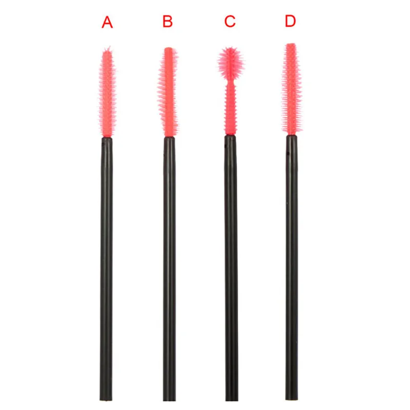 50 шт Красная Кисть для макияжа ресниц одноразовая Мини Тушь аппликатор D #