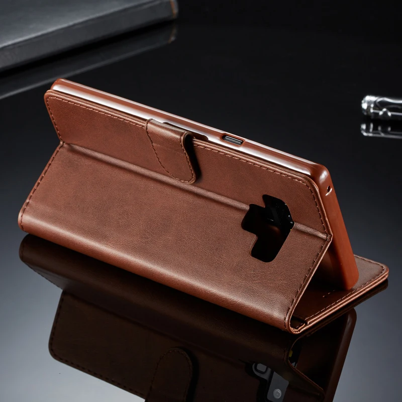 2018 роскошный флип-чехол для Samsung Galaxy Note 9 8 Note9 Note8 кожаный чехол Модный Магнитный