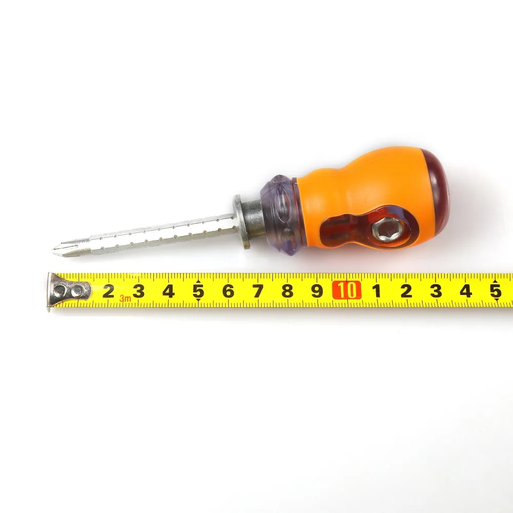 1Pc High Quality Double End Screwdriver Flat Phillips Screw Driver Random Color Utility |