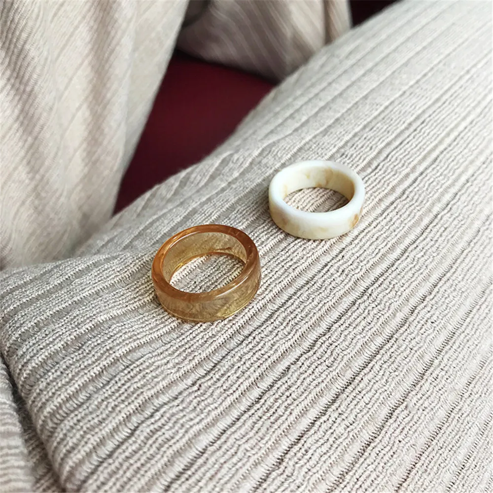 Винтажное французское простое кольцо MLING в японском и корейском стиле с