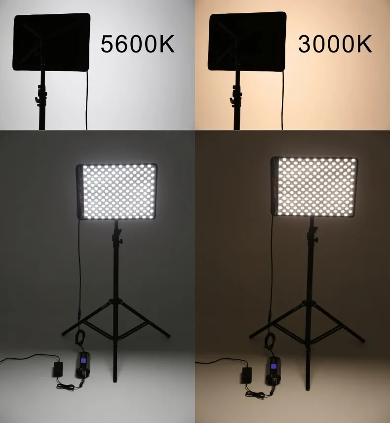 RX-12TD 280 шт 3200-5600K плавный затемняющий светодиодный светильник гибкий водонепроницаемый коврик светодиодный студийная панель светильник коврик