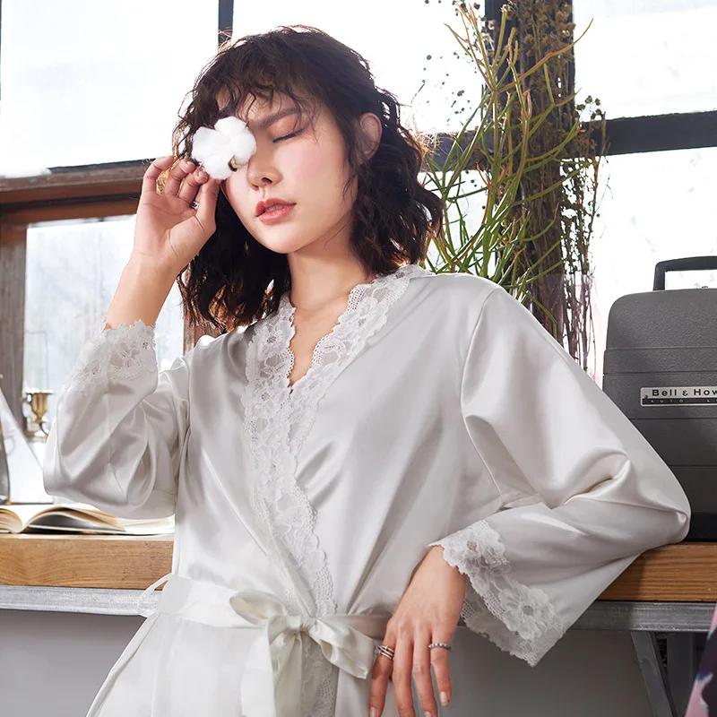 SP & CITY сексуальное кружевное однотонное ночное женское тонкое шелковистое мягкое