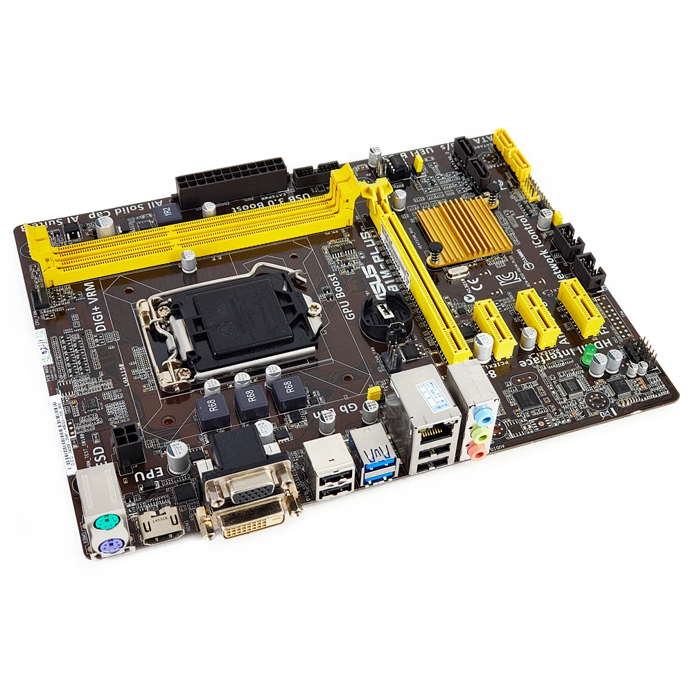 Asus H81M-PLUS настольная материнская плата H81 LGA 1150 для Core i7 i5 i3 DDR3 16G SATA3 USB3.0 HDMI Micro-ATX