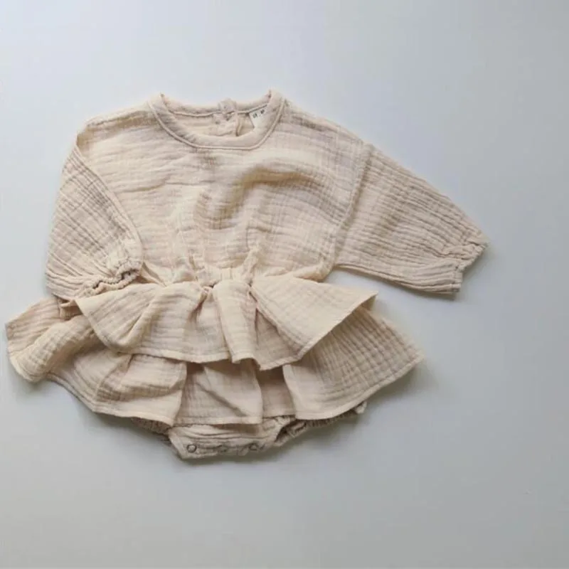 Khaki Rompers Костюмы для маленьких мальчиков и девочек коллекция года, летние модные комплекты для мальчиков и девочек повседневные комплекты из льна топы+ шорты, милые комплекты одежды для малышей - Цвет: Khaki Rompers