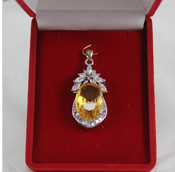 DYY 1103+++6 color! noblest green oval zircon 18KGP pendant | Украшения и аксессуары