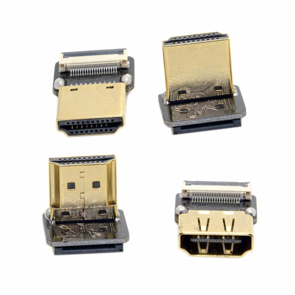 FPV-системы HDMI Тип разъем вверх и Подпушка под углом 90 градусов мужской и женский для FPV-системы HDTV MultiCopter Aerial фотографии