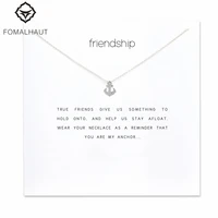 anchor necklace pendant necklace clavicle chain statement necklace women jewelry best friend birthday gift