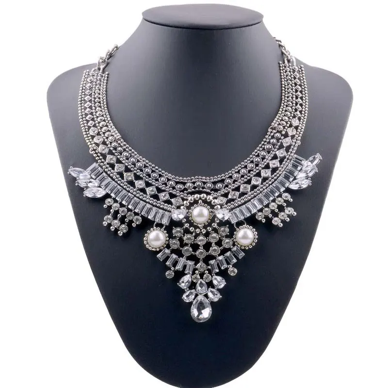 2019 New Gypsy Vintage Maxi Jewelry Trendy Collar Ethnic Bohemian Statement Necklace Women High Quality Crystal Choker Necklaces images - 6