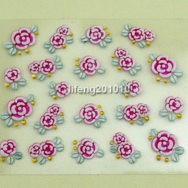 Наклейки для дизайна ногтей 6 шт./лот наклейки 3D инструменты украшения красивые с