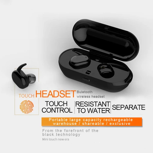 Наушники Ubit S9100 Mini Twins с сенсорным управлением TWS наушники водонепроницаемая Bluetooth