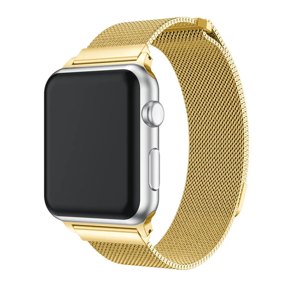 Спортивный Браслет Миланская петля часы на магнитном ремешке для Apple Watch ремешок для iwatch серии 4 3 2 1 сменный ремешок для часов