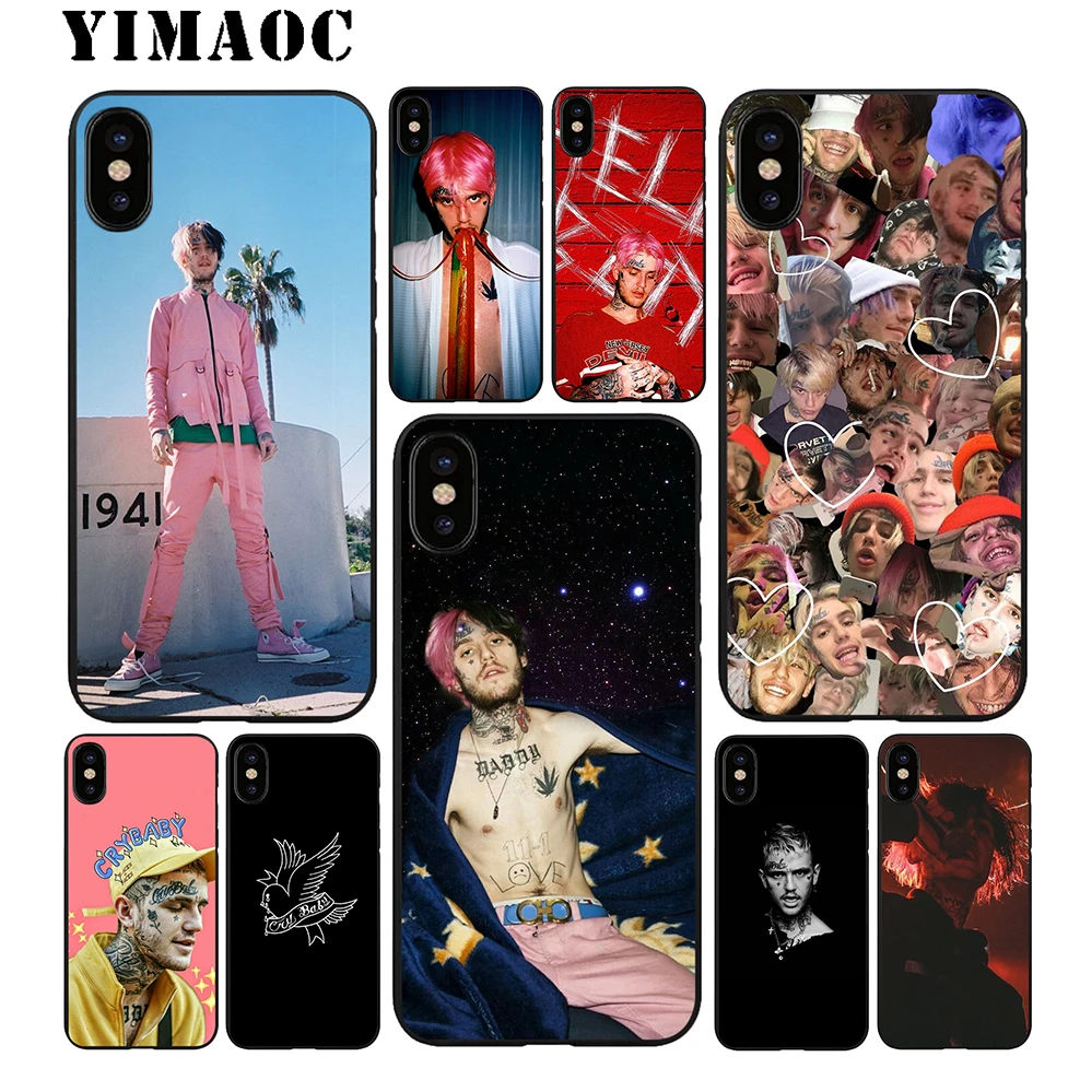 YIMAOC Lil открытый Мягкий ТПУ Черный силиконовый чехол для iPhone X или 10 8 7 6 6S Plus 5 5S SE Xr Xs