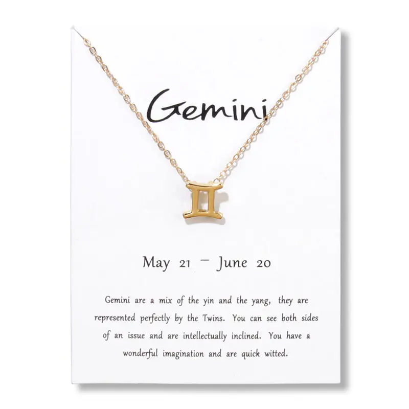 12 созвездий ожерелье кулон Овен Телец Gemini рак Leo Virgo Libra Скорпион Стрелец козерн