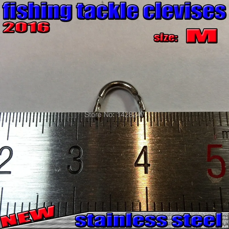 Новинка, рыболовные снасти, clevises 3 размера выбирают вас Кол-во: 100 шт./лот высокого качества из нержавеющей стали