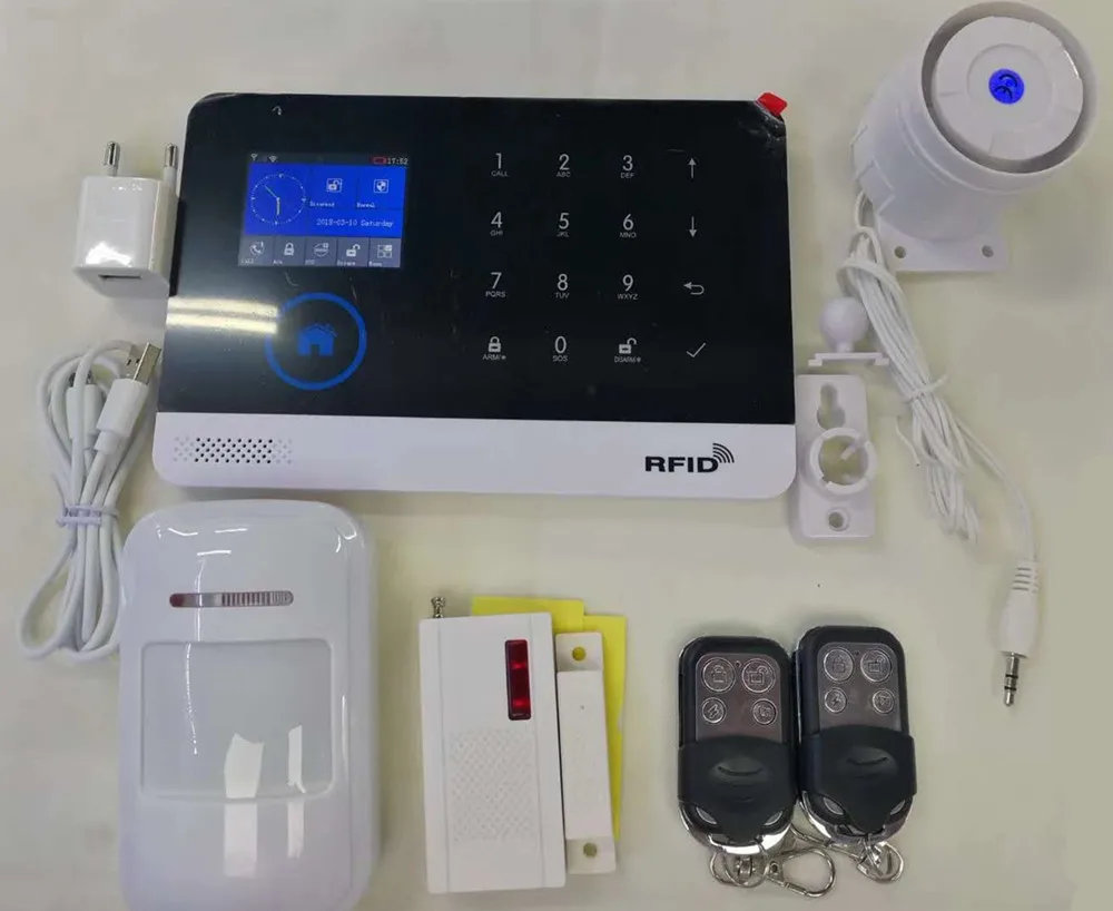 433Mhz Wireless Touch Screen RFID GSM Alarm System
