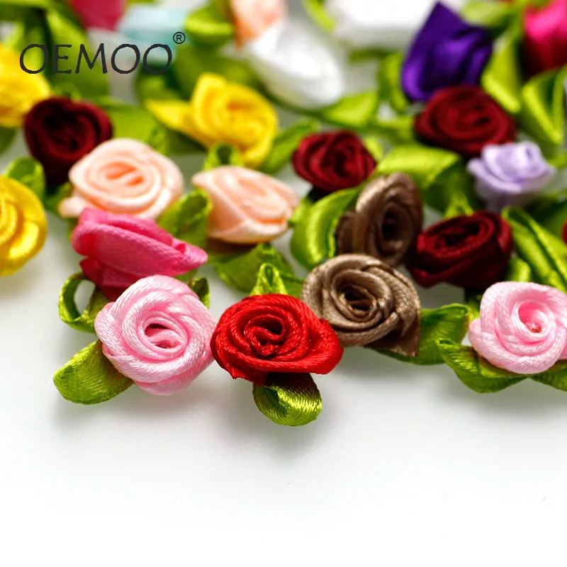100 шт./50 разноцветных декоративных цветов из искусственного шелка для вечерние