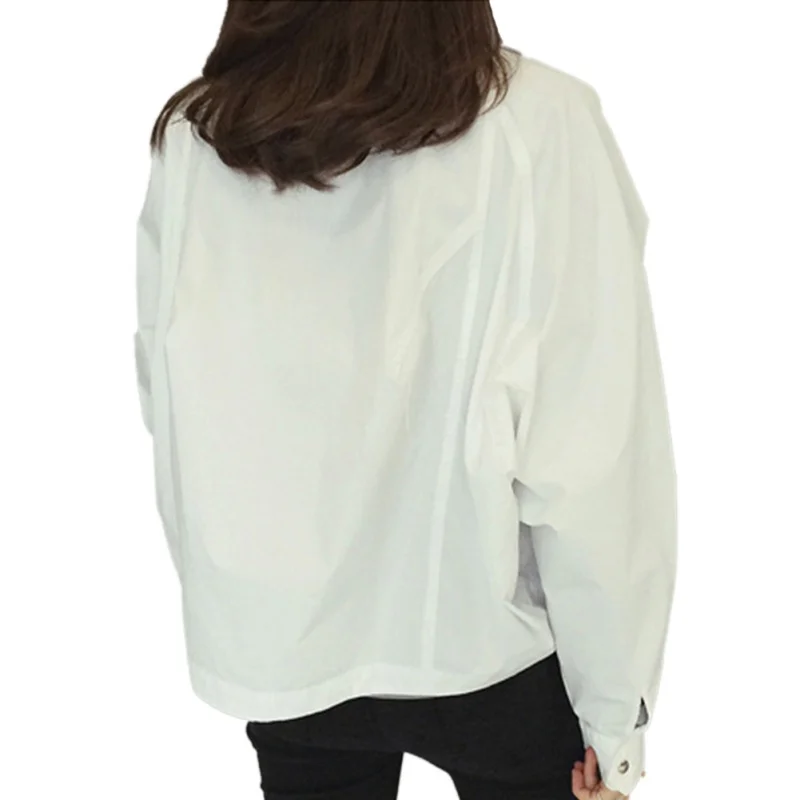 Women Pocket Jacket Black Cardigan Fashion Short Button Jackets Coat Loose Bomber | Женская одежда