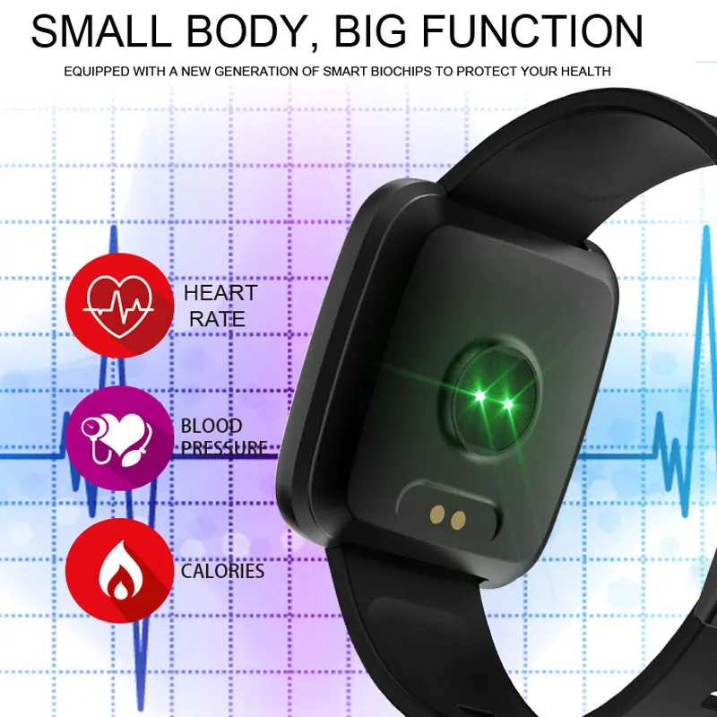 Новейший 1 3 дюймовый TFT квадратный экран Смарт-часы для мужчин Relogio цифровой