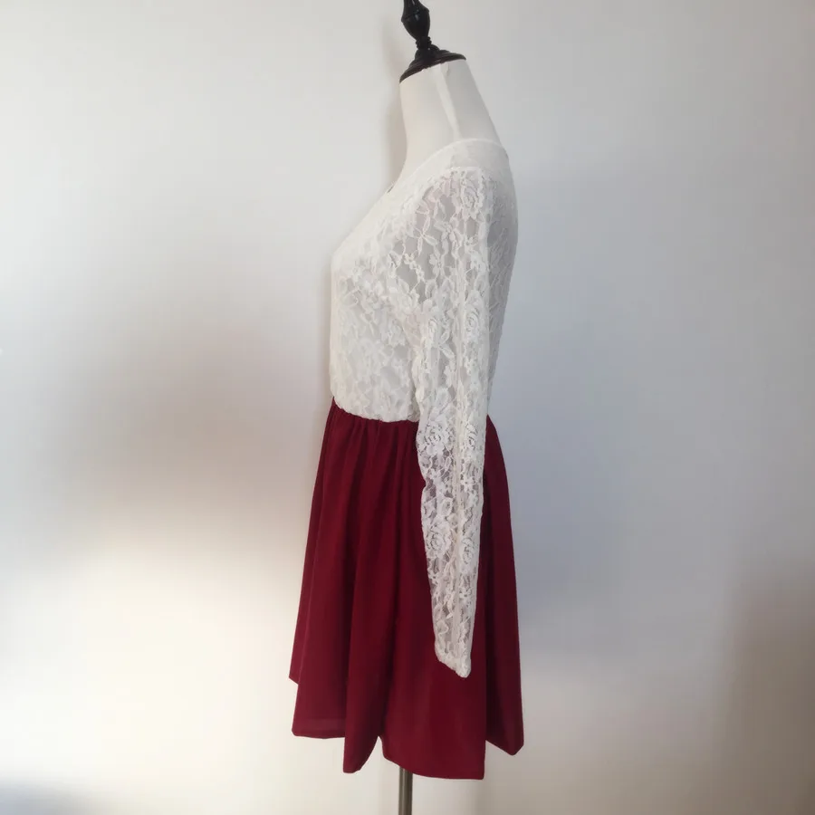 Платье женское вечернее кружевное милое винтажное мини-платье фигуристки в