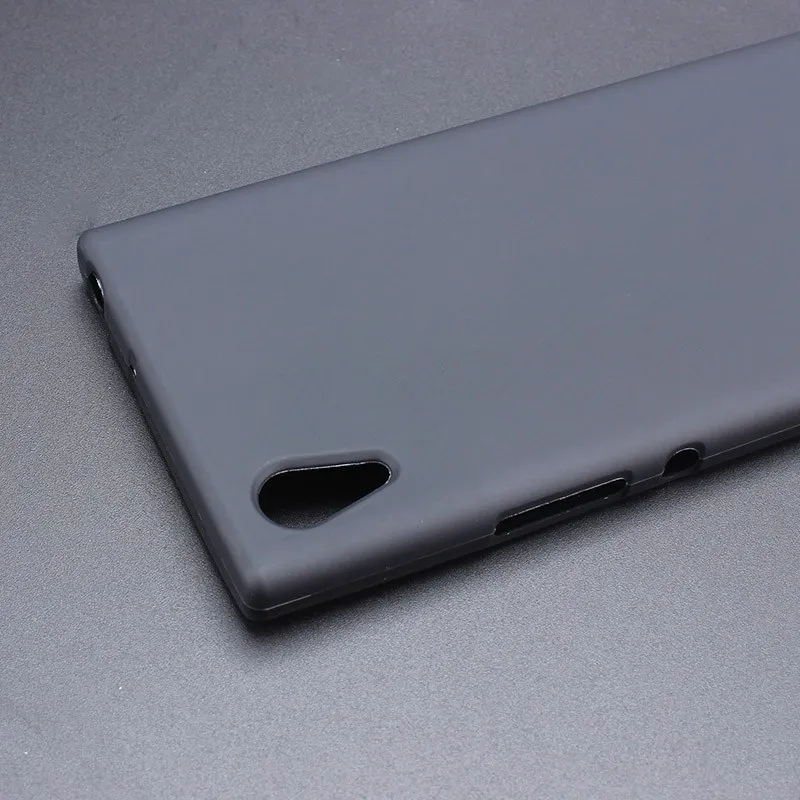 Черный гелевый ТПУ тонкий мягкий Противоскользящий чехол задняя крышка для Sony