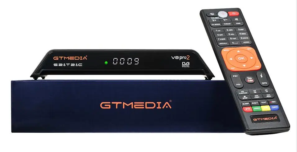 Спутниковый телевизионный ресивер Gtmedia V8 pro 2 H.265 DVB S2 + T2 C цифра спутниковый