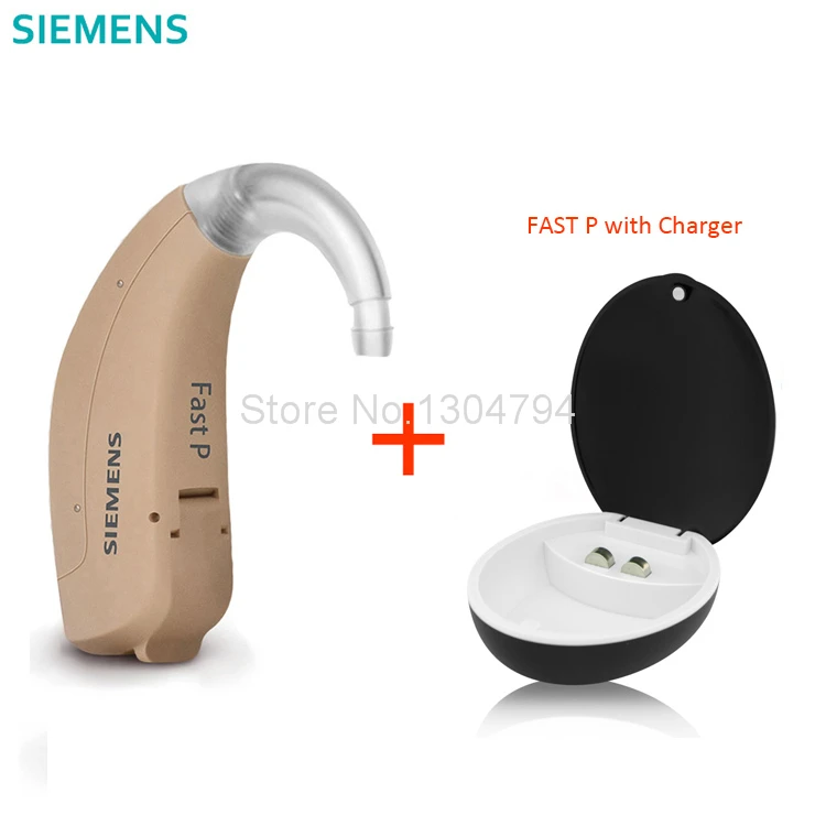 Siemens Fast P цифровые беспроводные слуховые аппараты для умеренной сильная потеря волос маленькие слуховые звуковые усилители BTE - Цвет: FAST P with Charger