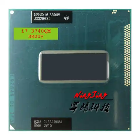 Процессор Intel Core i7-3740QM i7 3740QM SR0UV, 2,7 ГГц, четырехъядерный, восьмипоточный, 6 Мб, 45 Вт, разъем G2 / rPGA988B